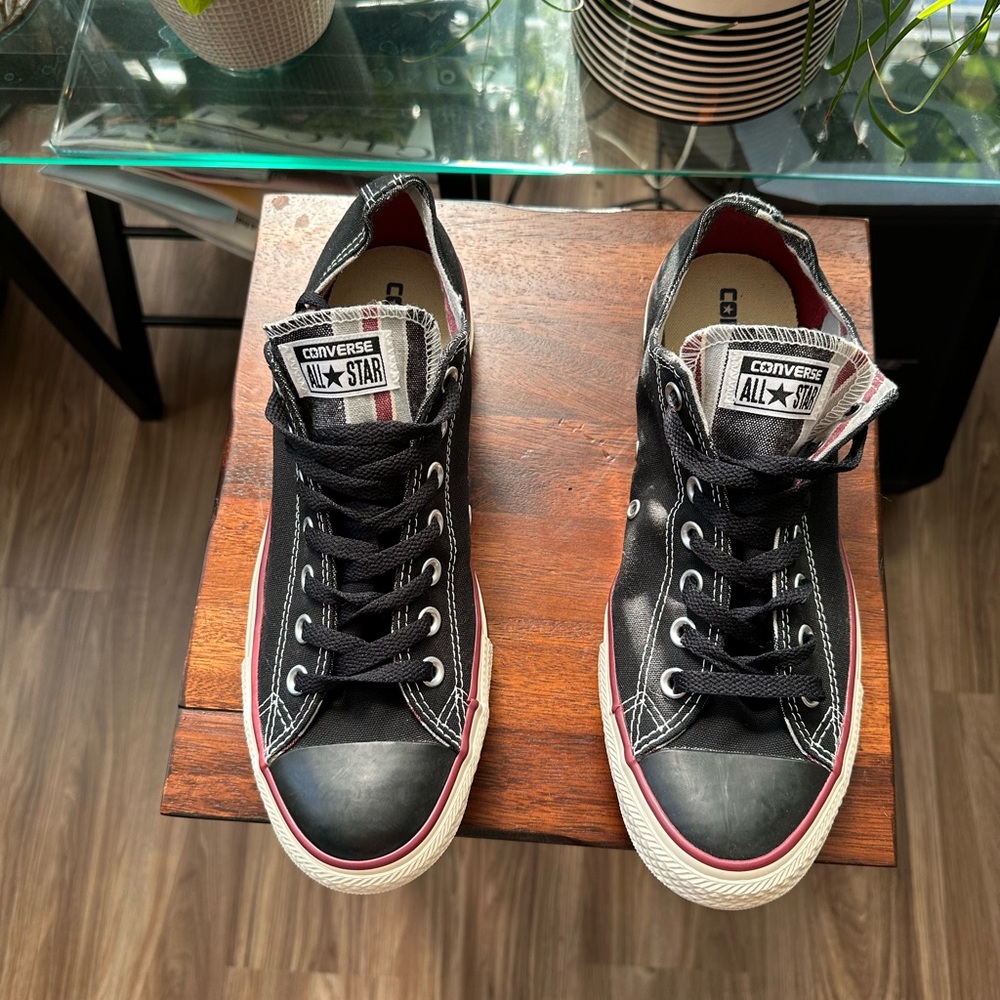 Men's Size 10 Converse Chuck Taylor All Stars - Classic Black with White Stripes